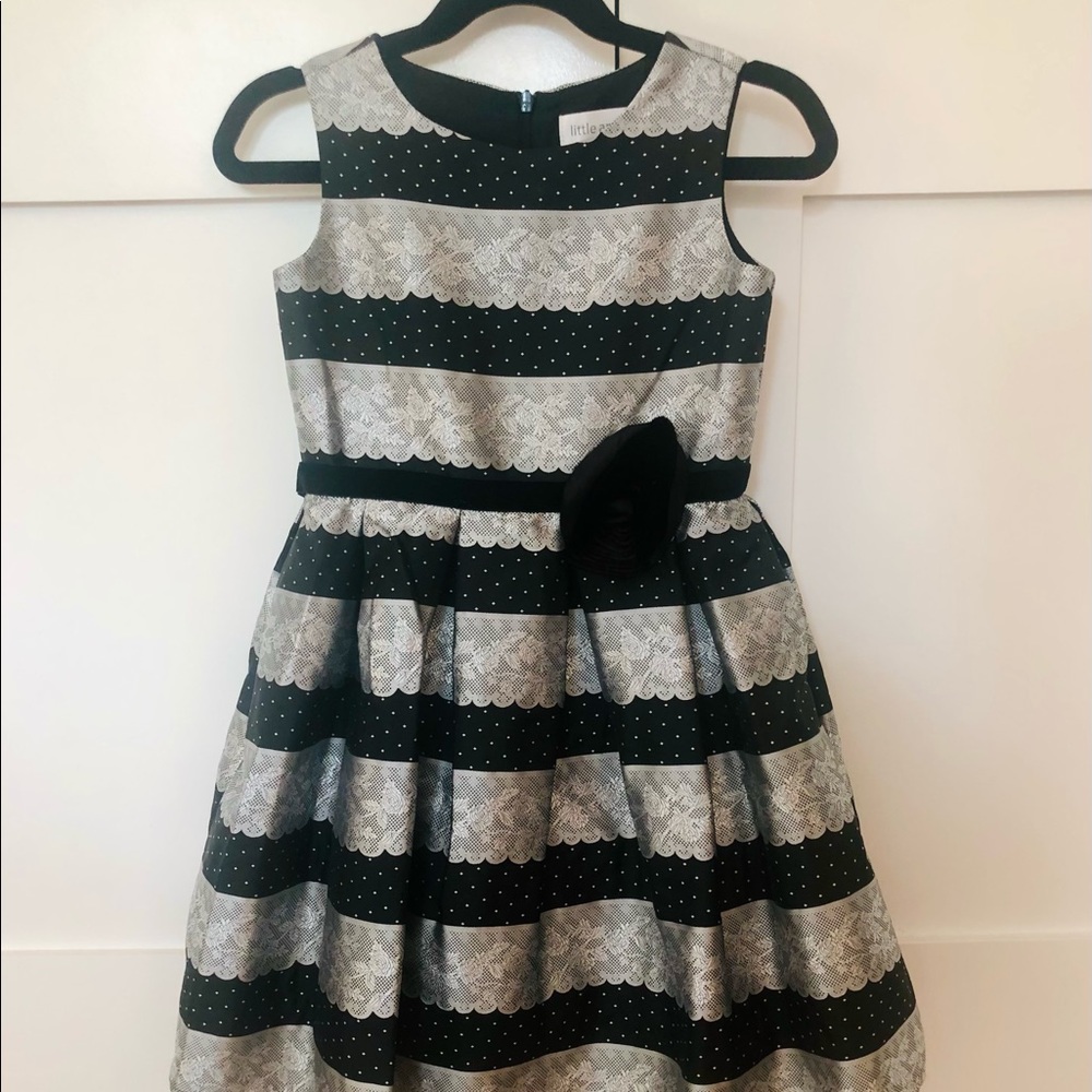 Us Angels black and silver dress